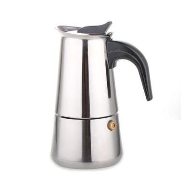 Imagem de Cafeteira Italiana 4 Xicaras Em Inox - Bc Bora Colega Shop