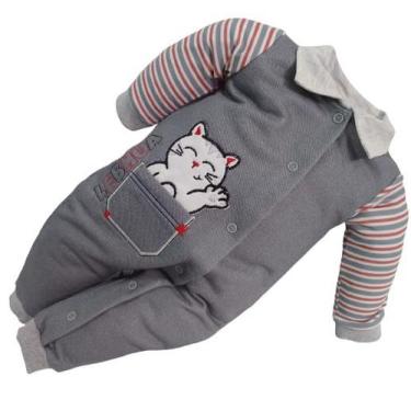 Imagem de Macacão Longo Bordado Bebê Menino Le Bhua Paraiso Ref 13324 - Le Bhua 