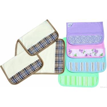 Imagem de Fralda de Boca em Malha Estampada 03 Peças - Diversas Cores - Happy Ba