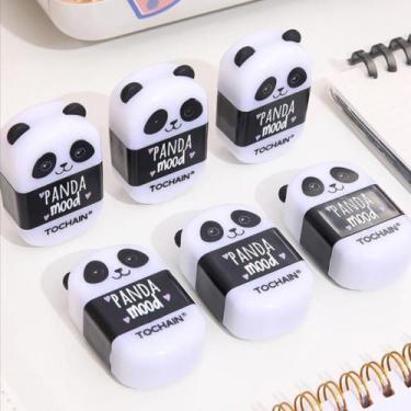 Imagem de Apontador com Depósito e Borracha Panda Tochain