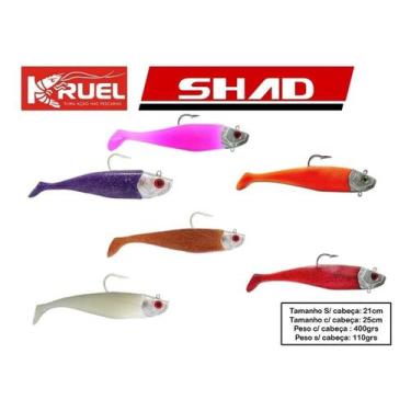 Imagem de Isca Artificial Para Garoupa Shad Kruel 25cm-410g Kit Shedão - Varias 