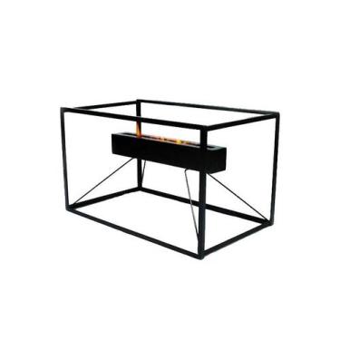 Imagem de Lareira Ecológica Chapa de Aço a Álcool Decoração Completa - Santa Edw