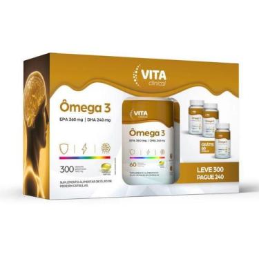 Imagem de Vitaclinical omega 3 pack com 300 capsulas gelatinosas - MARCA EXCLUSI