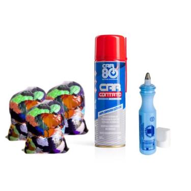 Imagem de Marcador Industrial & Limpa Contato Car 80 & Pano Retalho 2Kg - Trigel