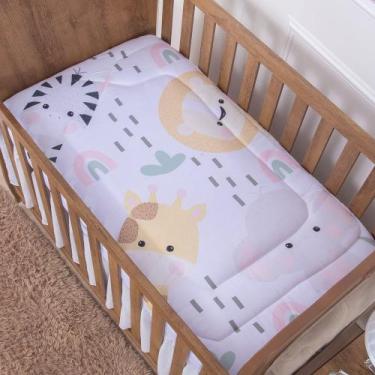 Imagem de Edredom de Berço Safari Baby Rosa Dupla Face - Miguel Baby