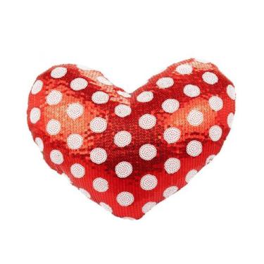 Imagem de Almofada Coração Lantejoulas 22x27cm Taimes
