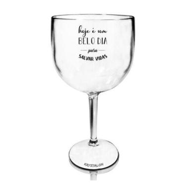Imagem de Taça Gin Acrílico Personalizada Transparente Salvar Vidas - Krystalon