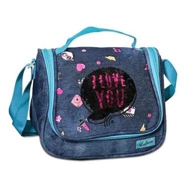 Imagem de Lancheira Térmica Luluca Paetê E Estampa Escola Menina - Clio