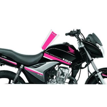 Imagem de Adesivo Moto 25 Anos Fan e Titan 125 e 150 Mix - Adesivos Matrix, Rosa