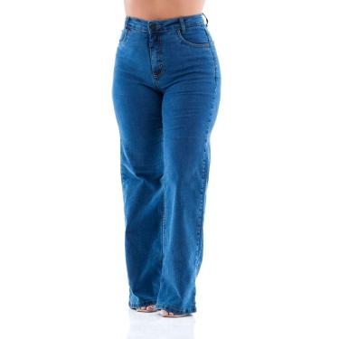 Imagem de Calça Jeans Feminina Arauto Wide Leg Comfy