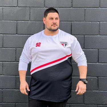 Imagem de Camisa Manga Longa SÃO PAULO FC Original Plus Size Strong Oficial Licenciada-Masculino
