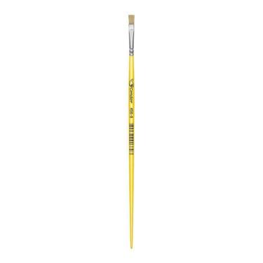 Imagem de Pincel Chato Cerda Natural Cabo Longo Amarelo 456 Condor, 6