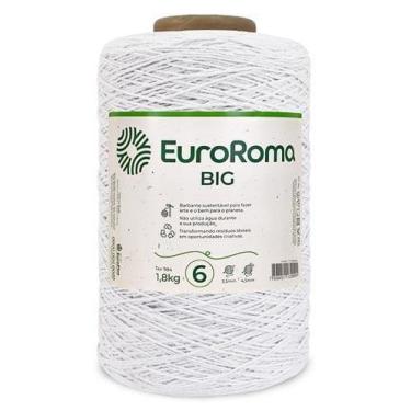 Imagem de Barbante EuroRoma Colorido Big Cone Nº06 1,8Kg, BRANCO
