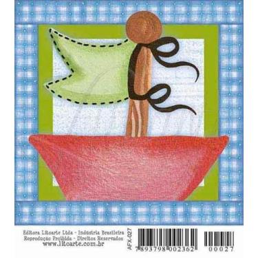 Imagem de Papel Para Arte Francesa Litoarte 10 x 10cm - AFX 027 Barco