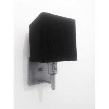 Imagem de Arandela Quadrada Vivare Md-2019 Base Cinza Com Interruptor e Cúpula e