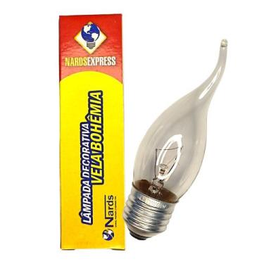 Imagem de Lâmpada Decorativa Vela Bico Torto 40W 220V E27 Clara - NARDSEXPRESS