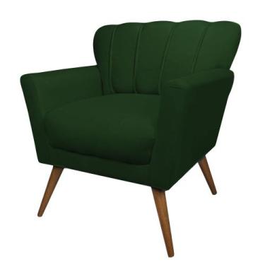 Imagem de Poltrona Decorativa Estofada Sala de Estar Escritório Quarto Leitura P