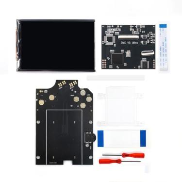 Imagem de HISPEEDIDO IPS Backlight Kit For GAMEBOY GBO Replacements Backlit Kits LCD Screen 36 color modes GB DMG V5 Pro Version Built in FRM OSD Fuction