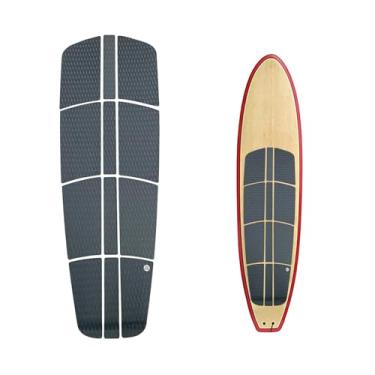 Imagem de UPSURF SUP Deck Pad Surf EVA 3 mm cola antiderrapante Top Stand Up Paddle Board SUP Deck Traction Pad Padrão de placa de diamante (cinza)