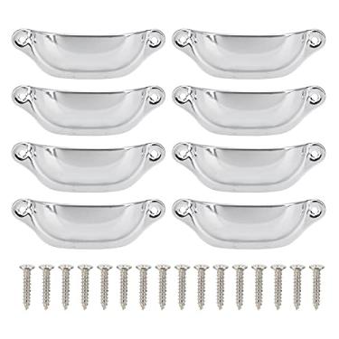 Imagem de Puxador de Móveis de Estilo Chinês Semicircular Antigo Com Material de Ferro, Fácil Combinação para Gaveta de Armário, Estante, baú (Prata)