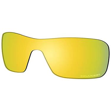 Imagem de Lentes de substituição premium para óculos de sol Oakley Turbine Rotor OO9307 da Saucer, High Definition - 24k Gold Polarized, One Size
