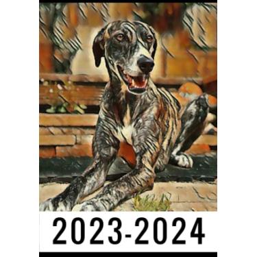 Imagem de 2-Year 2023-2024 Pocket Planner Lurcher: Monthly Calendar & Agenda Organizer, Monthly Appointment Book, Jan 2023 Dec 2024 Personal Time Management, ... your next 2 years, Gifts For Lurcher lovers.