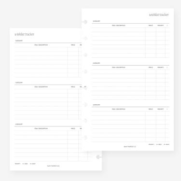 Imagem de Agenda de 8 discos com inserção de agenda de meia carta para Levenger Circa Junior, Arc by Staples, TUL Junior 14 x 21,6 cm