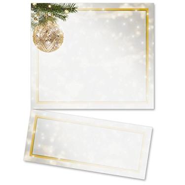 Imagem de Convites impressos Golden Glitz, 28 ou 50 unidades, Lettertop Certificate, 100 Count