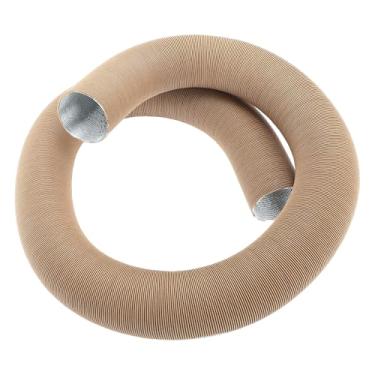 Imagem de VekAuto 1 pc tubo de duto aquecedor de carro 60 mm ID 180 cm máximo l mangueira de duto de ar quente carro caminhão RV ônibus van barco folha de alumínio marrom