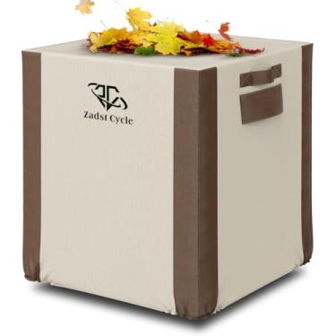 Imagem de Zadst Cycle Capa para Ar Condicionado À Prova D'Água, Capas para Ar Condicionado para Unidades de Ca, Anti-Uv, Resistente A Rasgos, Resistente À Água【Médio, 1 Pacote, Marrom E Bege】