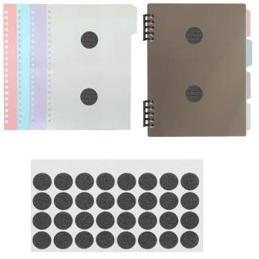 Imagem de 133 PECS Livro de comunicação visual Pequenas ferramentas para agendamentos visuais cartões incluem 1 fichário PECS tamanho A5 128 pares de tiras de ganchos-laços 4 divisórias de cartão multicoloridas