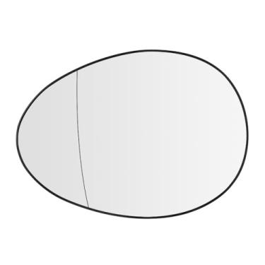 Imagem de Senzeal Substituição de vidro do espelho aquecido do lado esquerdo do motorista para Mini Cooper 2007 2008 2009 2010 2011 2012 2013 2014 2015 Espelho retrovisor lateral com placa de suporte de