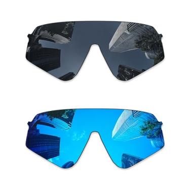 Imagem de Combine8 2 peças de lentes de substituição ploarizadas para óculos de sol Oakley Sutro Lite Sweep OO9465 - preto + azul gelo