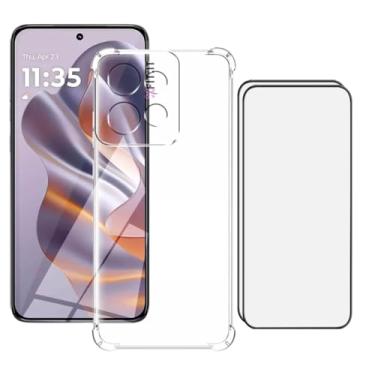 Imagem de Capinha Capa Compatível com Motorola G75 + 2 Películas de Vidro 3D, Kit Aplicação