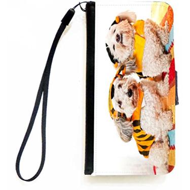 Imagem de Rikki Knight Capa carteira flip para iPhone com aba magnética para iPhone 5c da Cute Dogs in Costumes