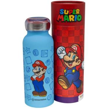 Imagem de Garrafa Super Mario Térmica 6 Horas Quente Gelada 500ml Em Presente Of