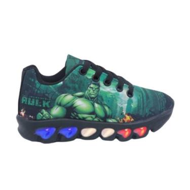 Imagem de tenis infantil masculino led hulk - infinitty, Verde, 34