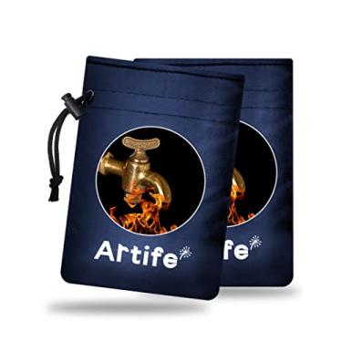 Imagem de Artife Coberturas de torneira externas para inverno frio isoladas, meias de torneira de mangueira de jardim tamanho padrão para proteção contra congelamento (2 peças-azul)