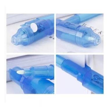 Imagem de 2 Caneta De Tinta Invisivel Retroiluminação Led Caneta Marca - Minymix