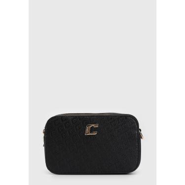 Imagem de Bolsa Transversal Feminino Monograma Alça Ajustável Preta Colcci 090.01.12149 feminino