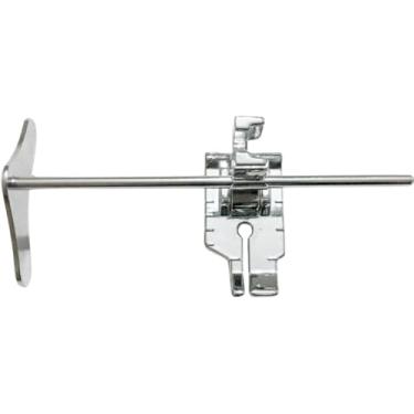 Imagem de Calcador de Metalassê com Guia para Costuras Precisas Acessório Máquina de costura Alinhamento Ponto reto Quilting Patchwork Tecidos Marcação Acabamento Agulha