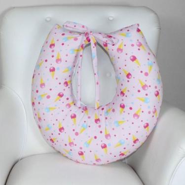 Imagem de Almofada Amamentação Estampada Com Ziper Em Toda Lateral Menina - Casp