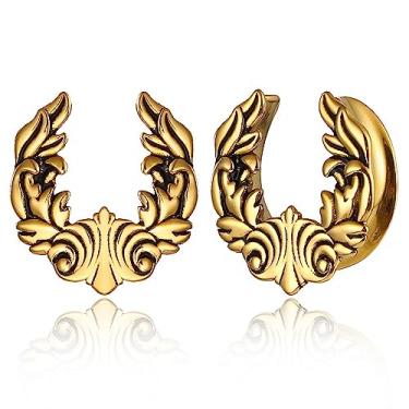 Imagem de Earblity 2 peças 8 mm-25 mm (0G-2.5 cm) alargadores de elfo para orelhas esticadas, hipoalergênicos 316 aço inoxidável 316 alargadores de orelha joias para homens e mulheres, 1" (25mm), Metal, Sem