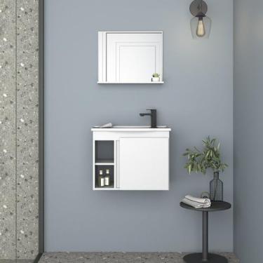 Imagem de Gabinete para Banheiro com Espelho e Lavatório - Cozimax