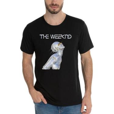 Imagem de Camiseta Masculina The Weeknd Cantor Robô X'O Camisa -  DTF - SEMPRENA