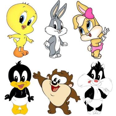 Imagem de Kit 6 Cortador Modular Looney Tunes Baby 7CM - Embody3d