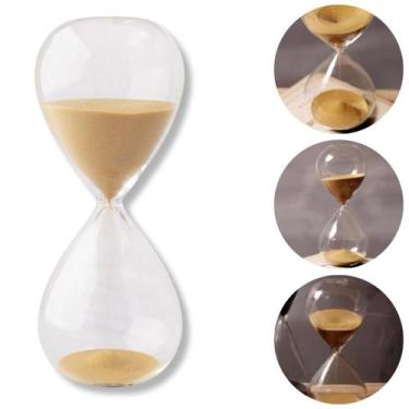Imagem de Ampulheta Timer Tempo Medidor 15 Minutos Relógio De Areia Brilhosa Cro