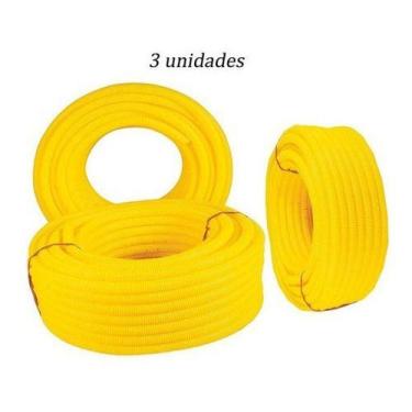 Imagem de Conduite Corrugado De 3/4 Amarelo 150 Metros - - Higipack