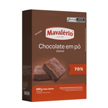 Imagem de Chocolate em pó solúvel 70% cacau 200g mavalério
