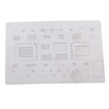 Imagem de BGA Reballing Stencil Modelo Aço Inoxidável IC Chip Tin Plantando Modelo A12 CPU Telefone XR XS